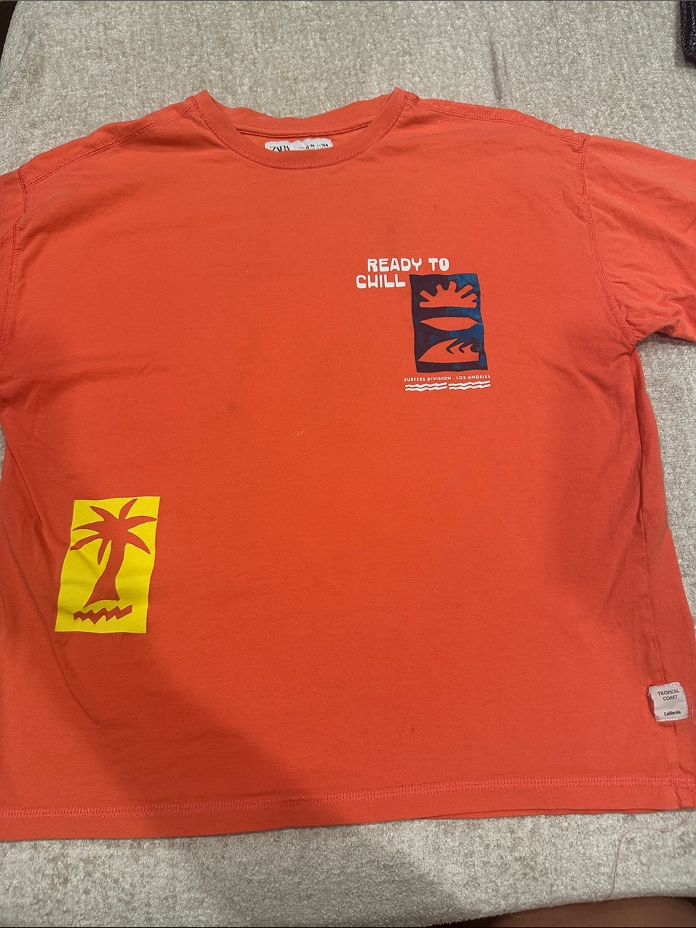 Ready To Chill Orange Graphic Tee